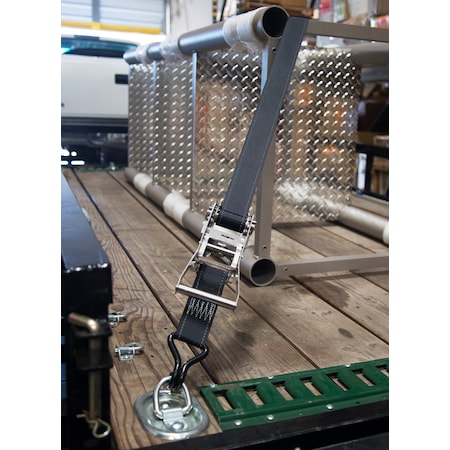 Keeper Tie-Down, 15'x2", 2,000Lbs WLL, Stainless Ratchet 47217